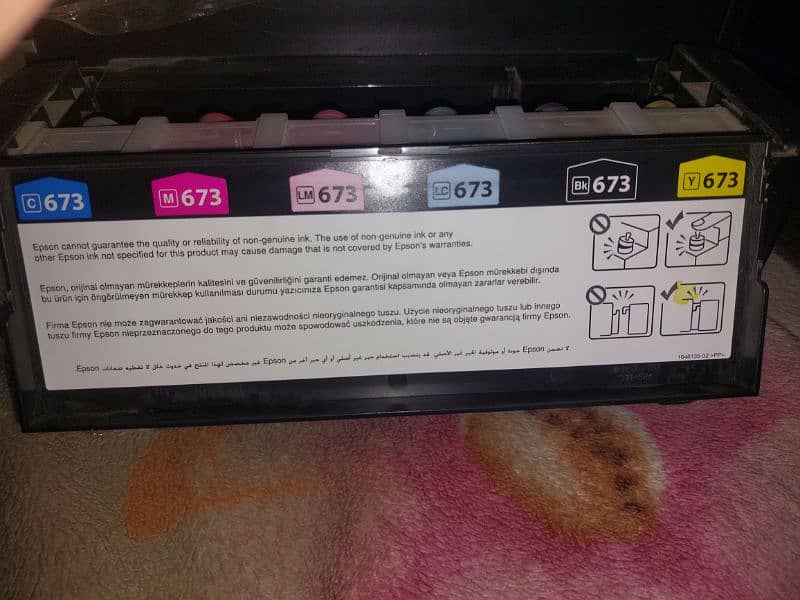 Epson l805 inkhet 6 color printer with sublimation ink 1