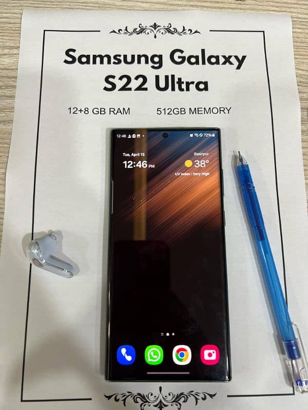SAMSUNG GALAXY S22 ULTRA 512GB 12GB NON PTA 1