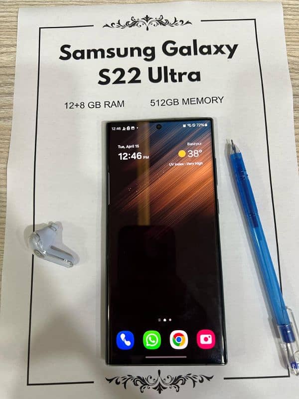 SAMSUNG GALAXY S22 ULTRA 512GB 12GB NON PTA 2