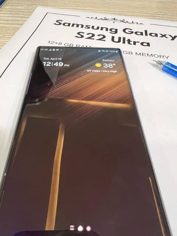SAMSUNG GALAXY S22 ULTRA 512GB 12GB NON PTA 4