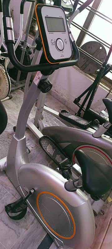 exercise cycle elliptical machine cross trainer magnetic upright bike 14