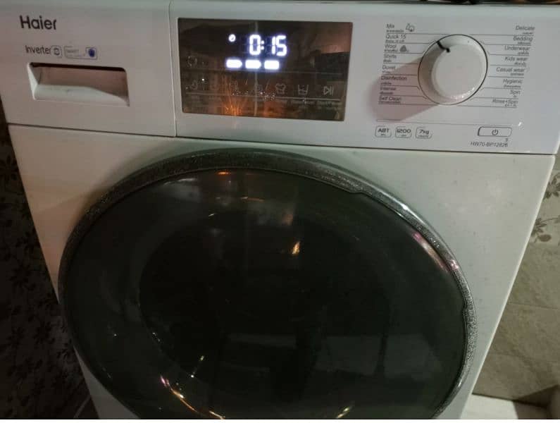 Haier Front Load Washing Machine 7kg BLDC inverter 0