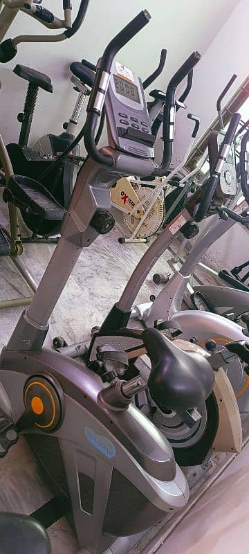 exercise cycle elliptical machine cross trainer magnetic upright bike 7