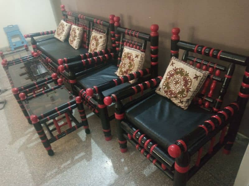 5 seater sofa set with 3 tables 0