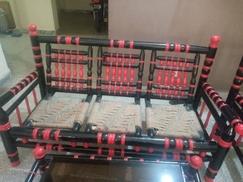 5 seater sofa set with 3 tables 1