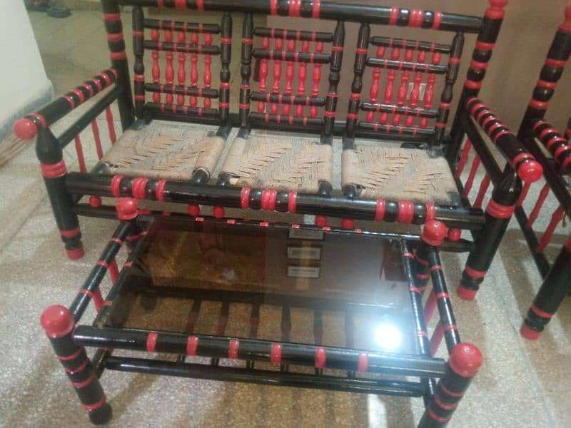 5 seater sofa set with 3 tables 6