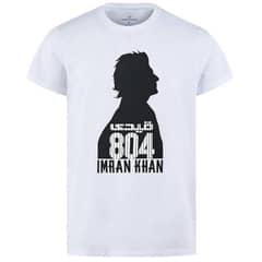 Qaidi 804 Imran Khan Stylish White T-shirt