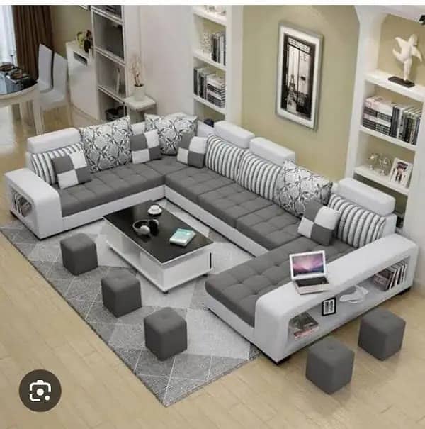 U shape sofa/6 seater sofa set/wooden sofa/L shape sofa/corner sofa 0
