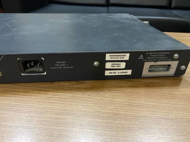 Cisco WS-C3750-24PS-S V08 24-Port Managed Switch with PoE 1