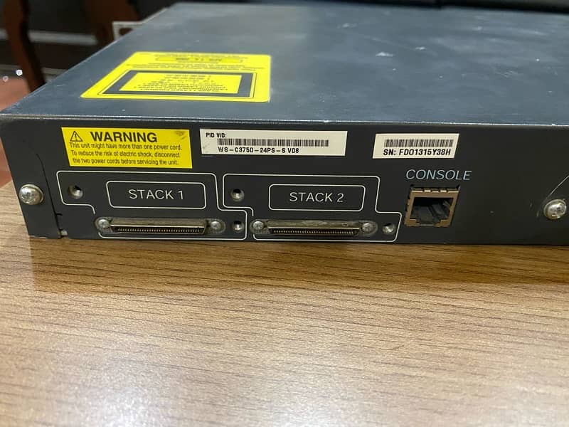 Cisco WS-C3750-24PS-S V08 24-Port Managed Switch with PoE 2