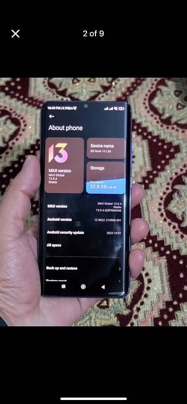 Mi Note 10 Lite 8/128 Display Fingerprint Scanner 1