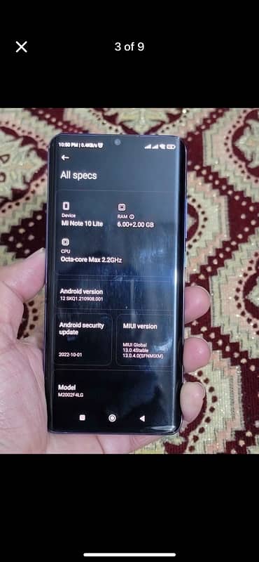 Mi Note 10 Lite 8/128 Display Fingerprint Scanner 3