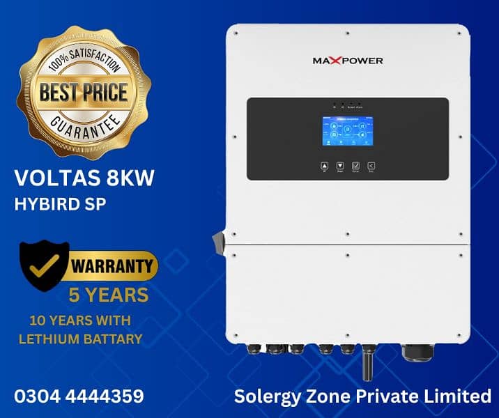Maxpower Suntonic Inverter 6KW, 3KW, 4KW, 8KW, 10KW, Voltas 6KW, 8KW, 1