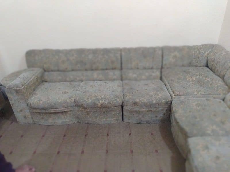 L shaped sofa set 7 seater molty foam 0