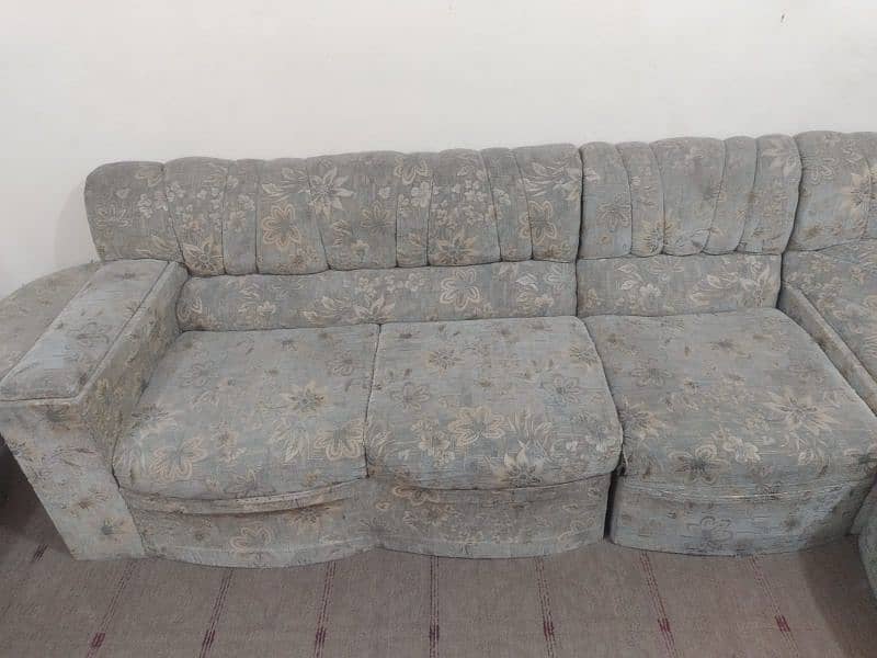 L shaped sofa set 7 seater molty foam 3