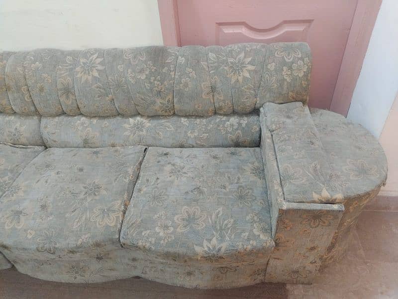 L shaped sofa set 7 seater molty foam 8