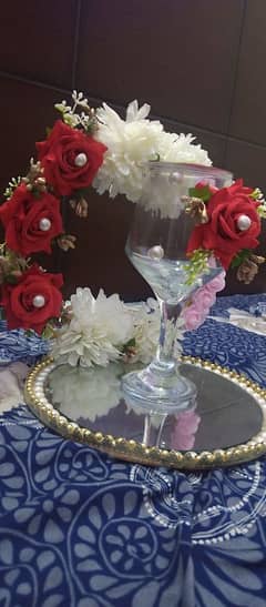 Doodh pilayi Tray with glass