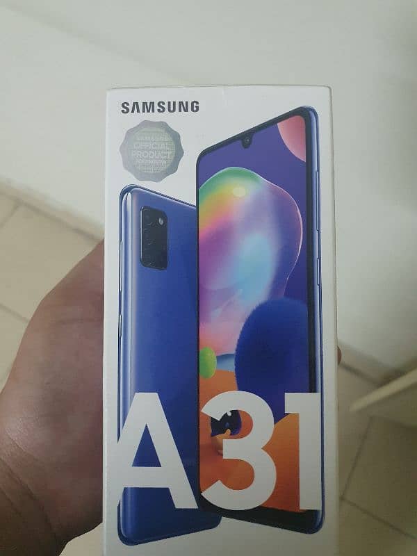 Samsung a31 mobile for sale in good condition box available 1