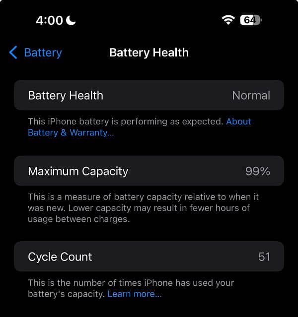 15 Pro Max 256GB 99% BH 51 Cycle 7