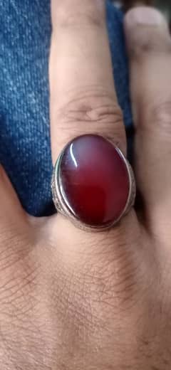 yamni aqeeq origenal chandi ring