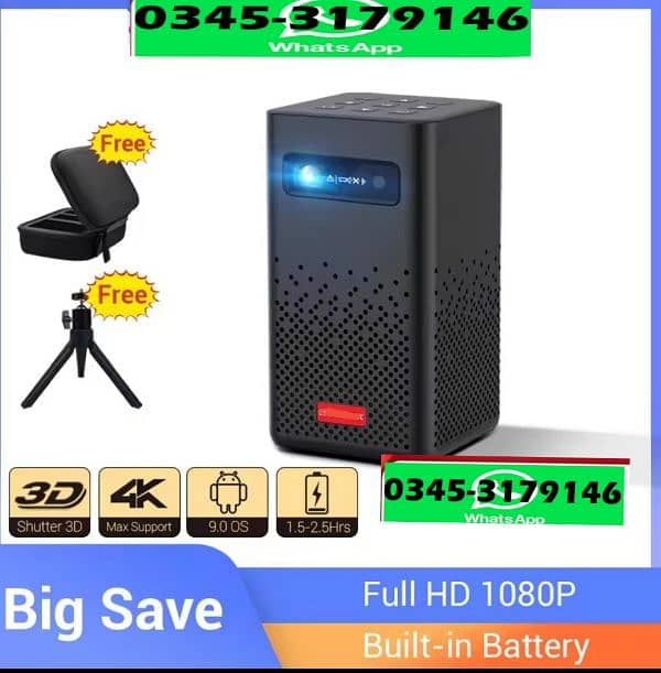 Android rechargeable projector Call 03453179146 0