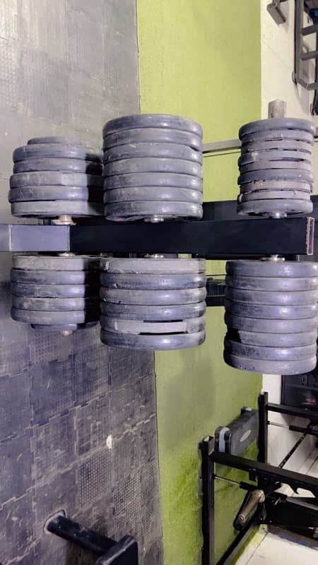Used Dumbles And Plates for Sale & new Running Gym Setup for sale 2