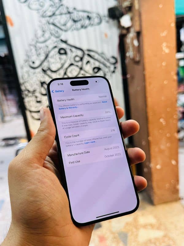 iphone 15 Pro 512GB Non PTA Full 4 Months Sim Time 1