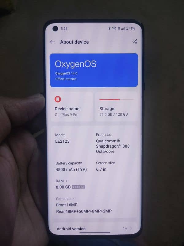 oneplus 9 pro 8gb 128gb 9 by 10 condition 5