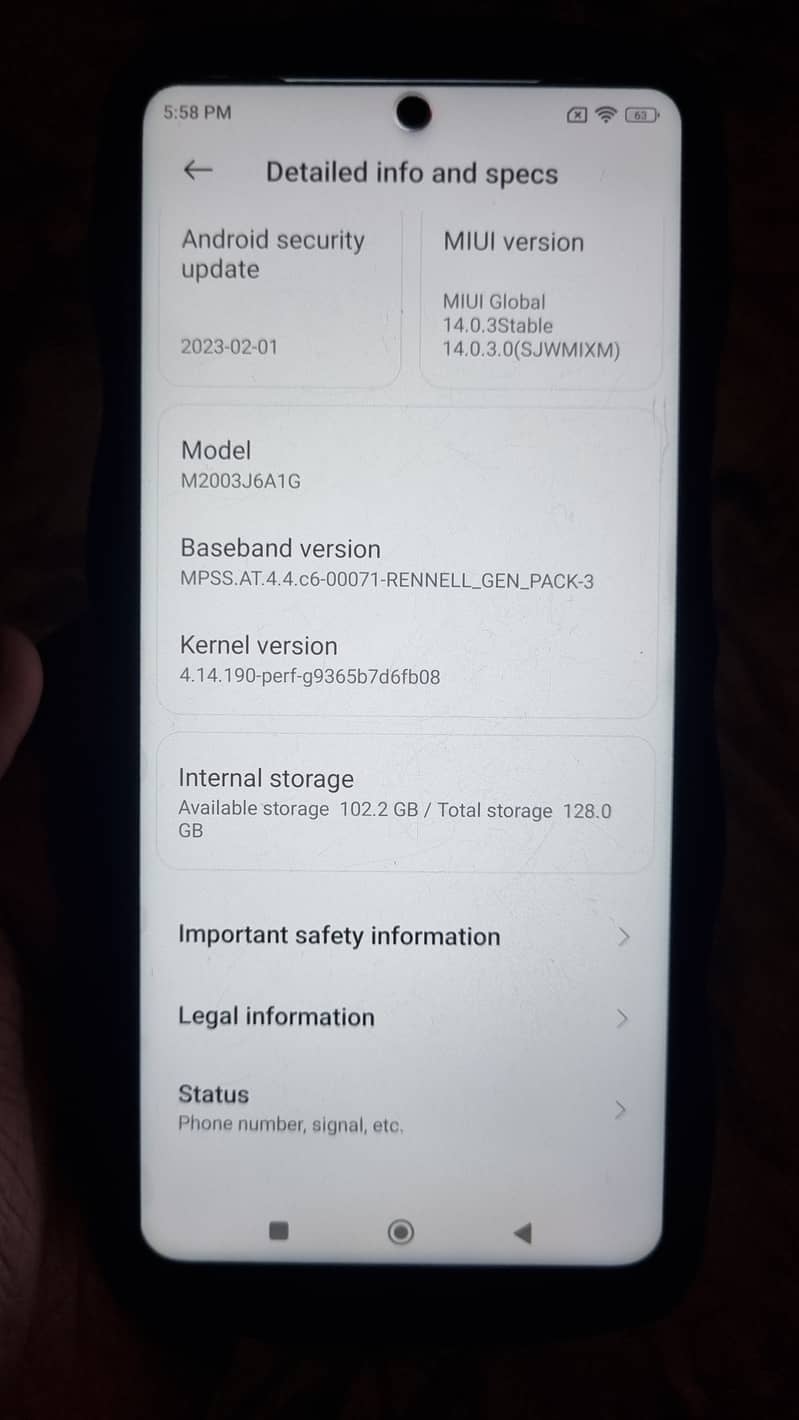 Xiaomi Note 9s, PTA approved dual sim, perfect condition 10