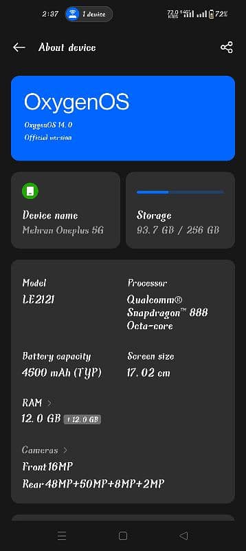 Oneplus 9pro 12/256 10/10+ PTA Approved 1