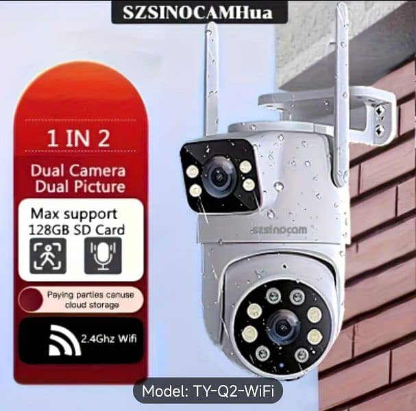 SZSINOCAM Wireless Security Camera with Dual Lens 0