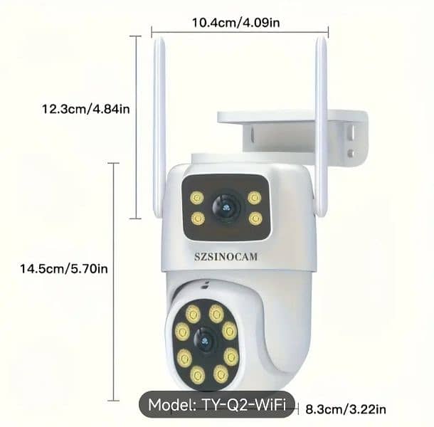 SZSINOCAM Wireless Security Camera with Dual Lens 2