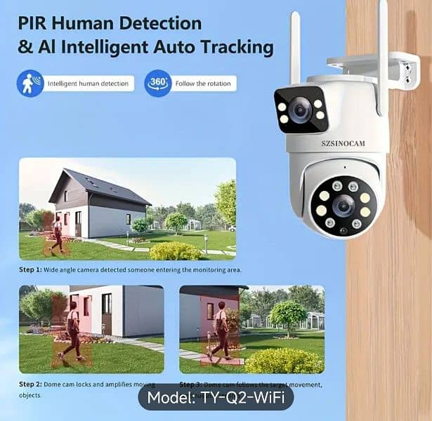 SZSINOCAM Wireless Security Camera with Dual Lens 5