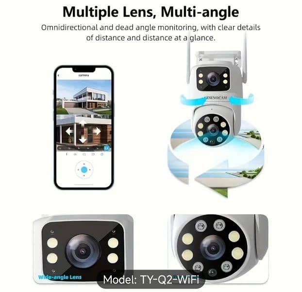 SZSINOCAM Wireless Security Camera with Dual Lens 6