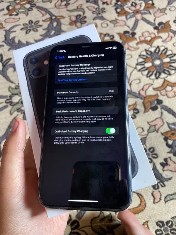 iphone 11 128GB Complete Box Non PTA Waterpack 9