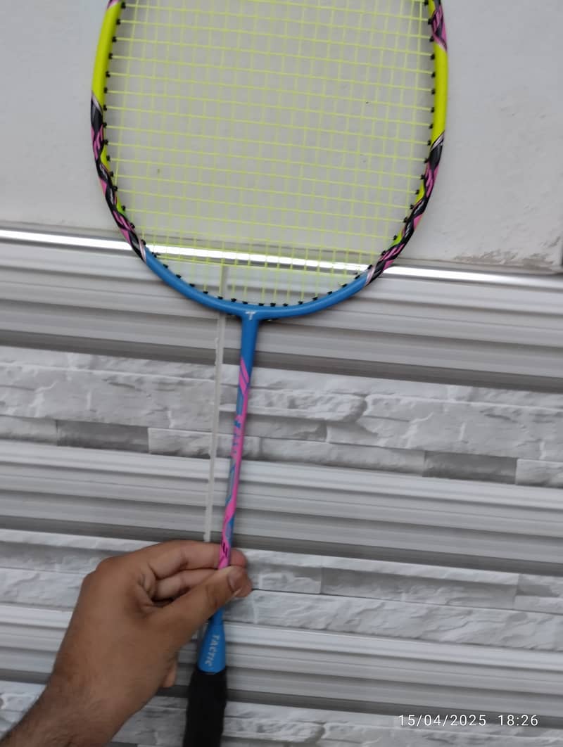 Tactic racket badminton 2500rs negotiable 0