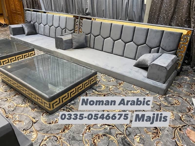 Noman Arabic Majlis Sofa Brass Majlis Bethak 5