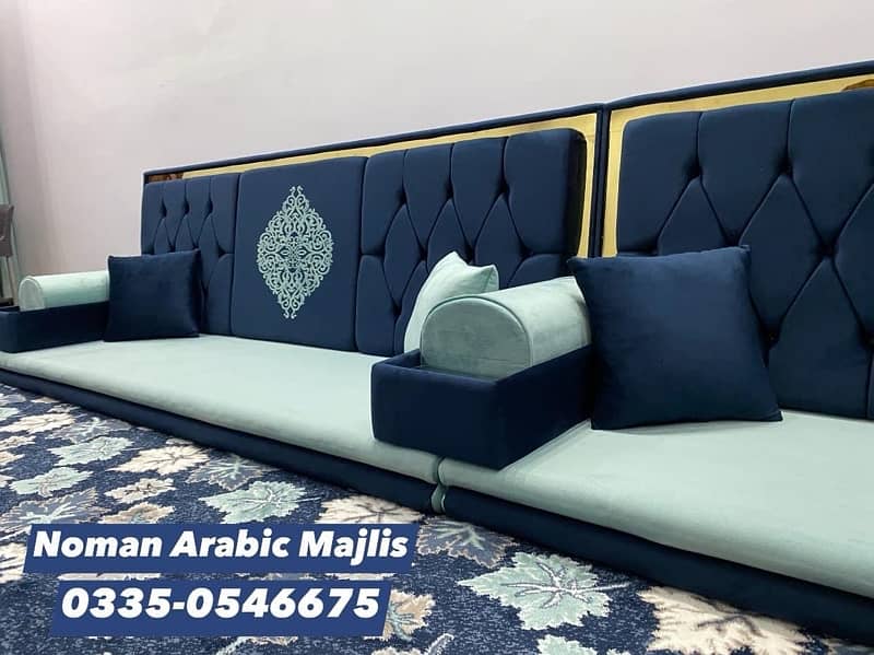 Noman Arabic Majlis Sofa Brass Majlis Bethak 6