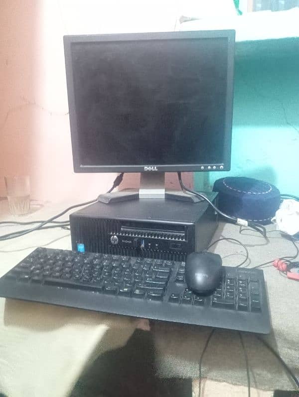 Pentium DD3 full setup with LCD & keyboard mouse & wires All in One 0
