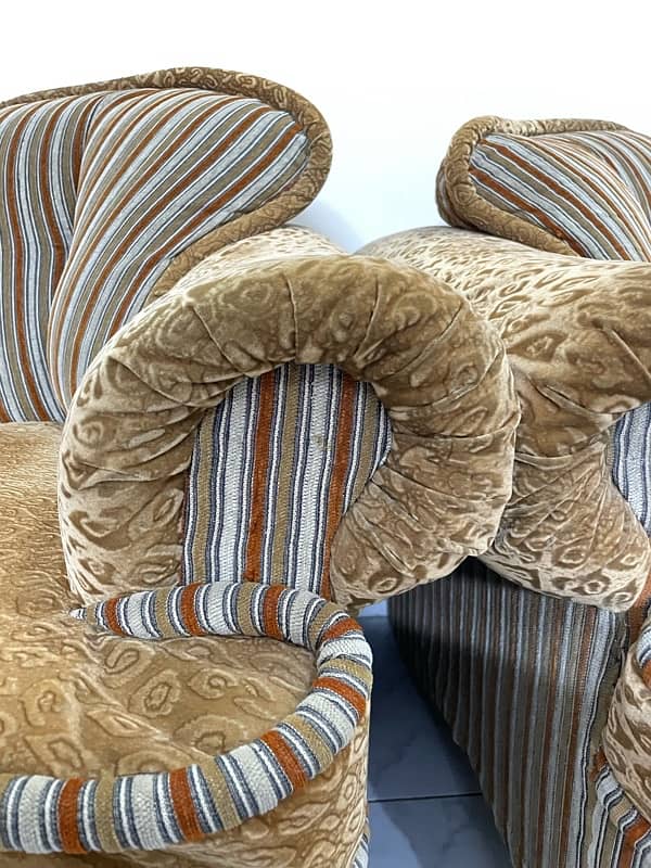 King Size Sofa Set (Brown) 5