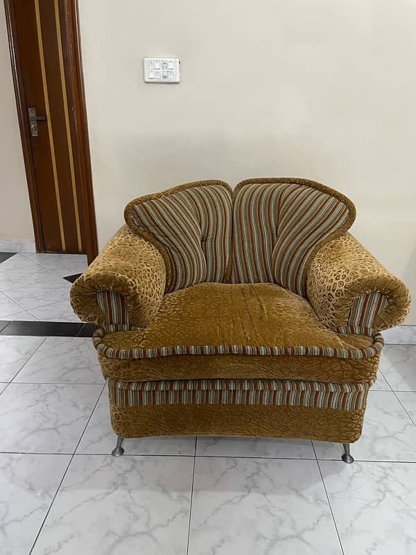 King Size Sofa Set (Brown) 6