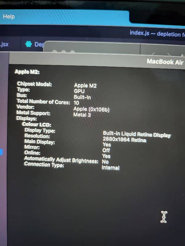 Apple macbook air m2 15 inch 256gb 8gb 9