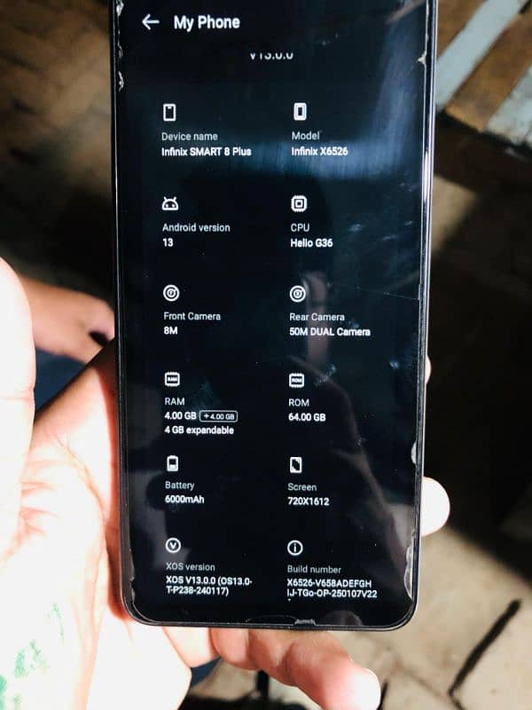 infinix smart 8 plus  4 64 all okay 5