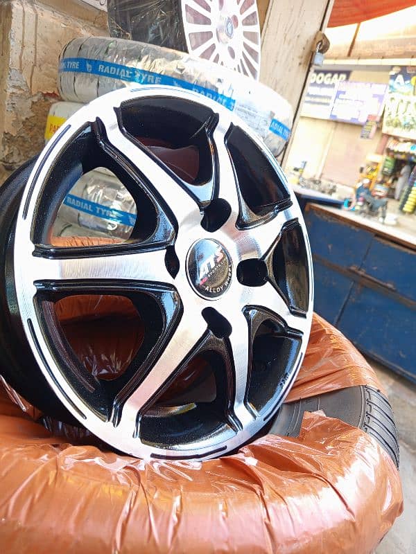 GENUINE ALLOY RIMS FOR SUZUKI HIROOF, MEHRAN AND ALTO ETC. 1