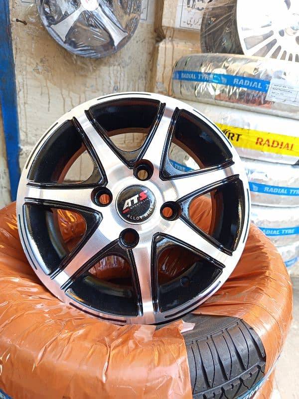 GENUINE ALLOY RIMS FOR SUZUKI HIROOF, MEHRAN AND ALTO ETC. 4