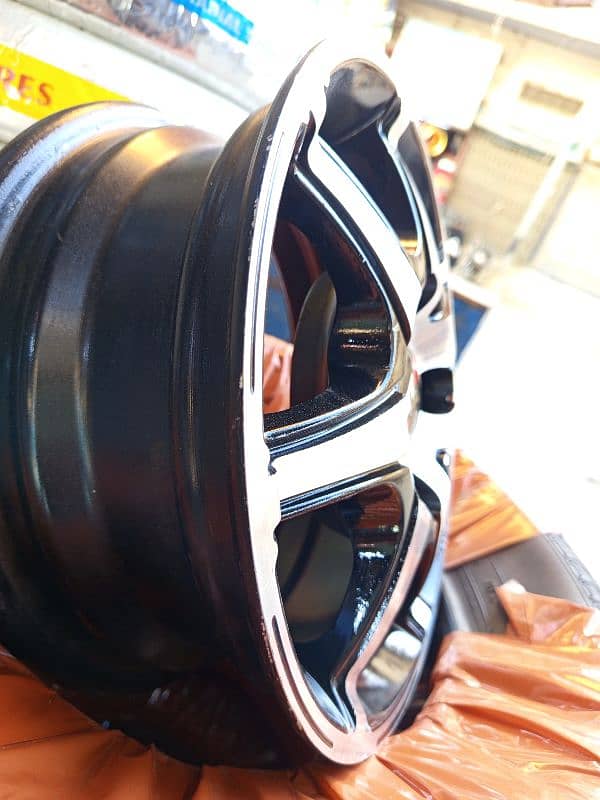 GENUINE ALLOY RIMS FOR SUZUKI HIROOF, MEHRAN AND ALTO ETC. 5