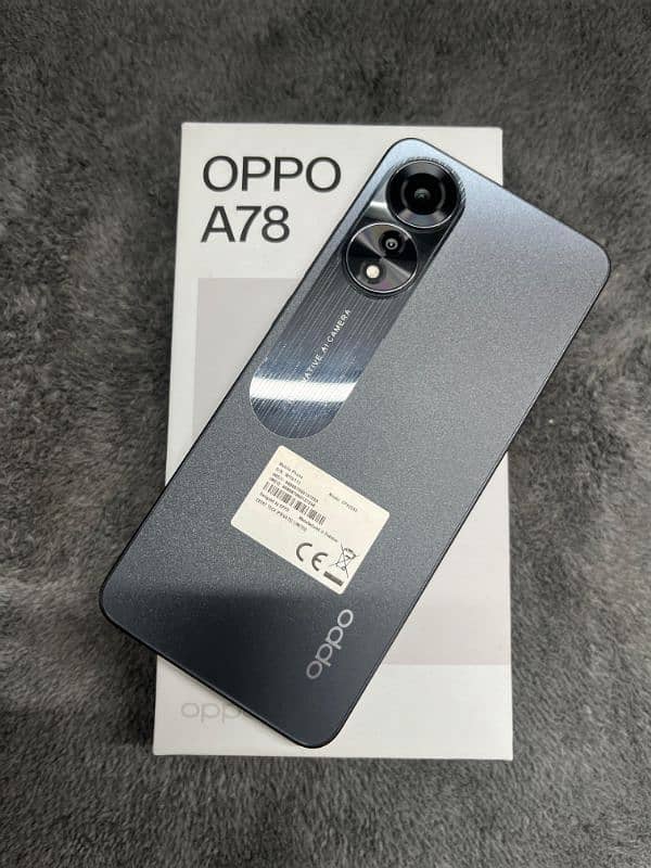 OPPO A78 8+8/256GB with All accessories Condition like new 0