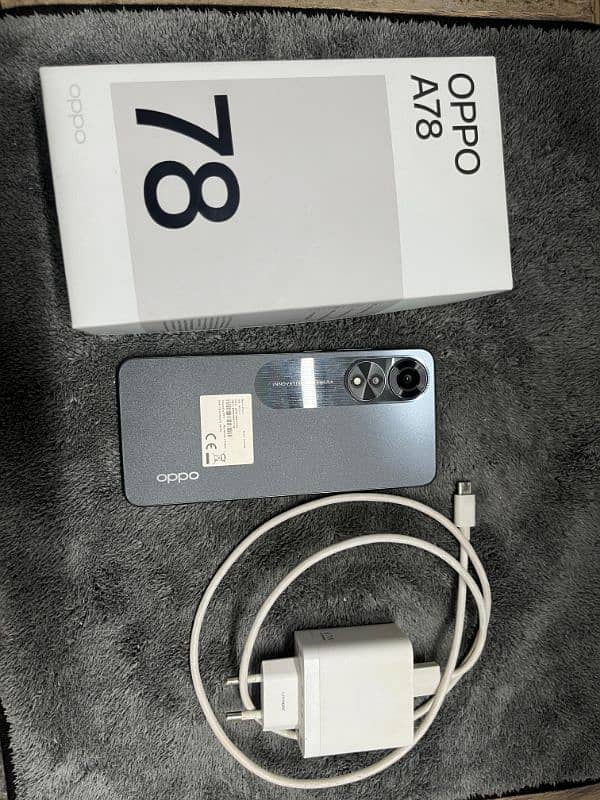 OPPO A78 8+8/256GB with All accessories Condition like new 1