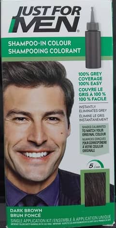 JUST FOR MEN HAIR COLOR DARK BROWN IMPORTED FROM USA