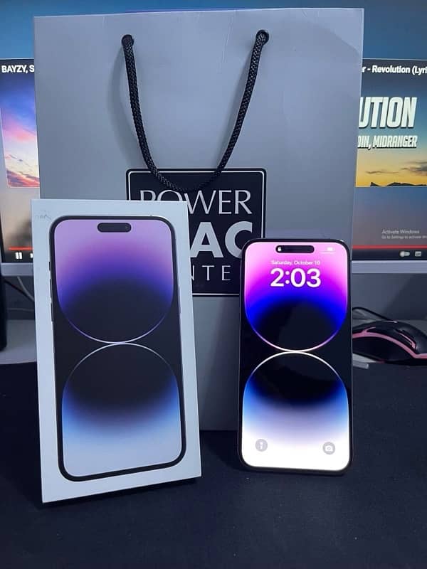 Iphone 14 pro max PTA approved imei match complete box 2